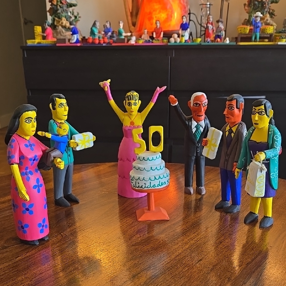 50th Anniversary Celebration Set Oaxacan Folkart Mexico Jaime Santiago Morales